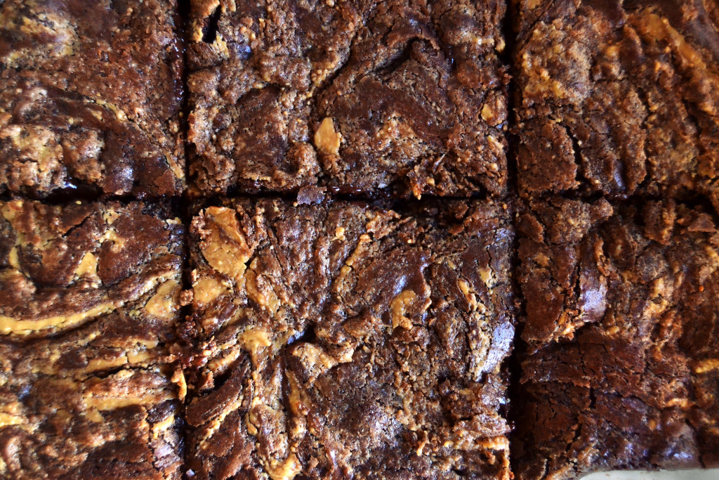 cut brownies