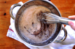 ganache whisking