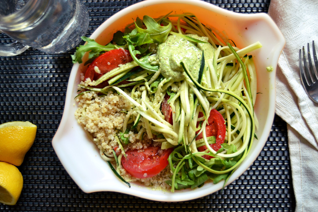 green quinoa bowl