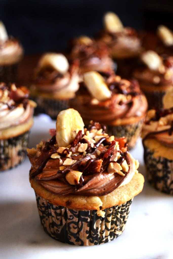 chocolate elvis bacon cupcake