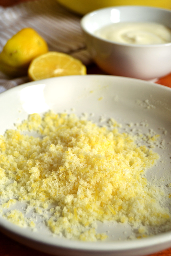 lemon zest sugar