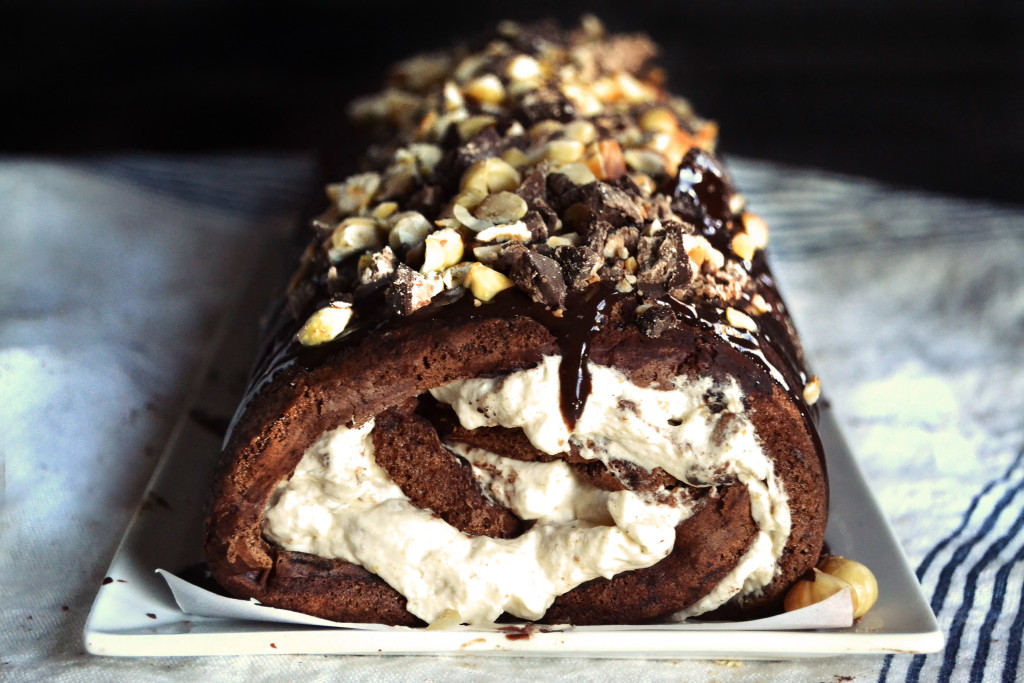 chocolate hazelnut roulade