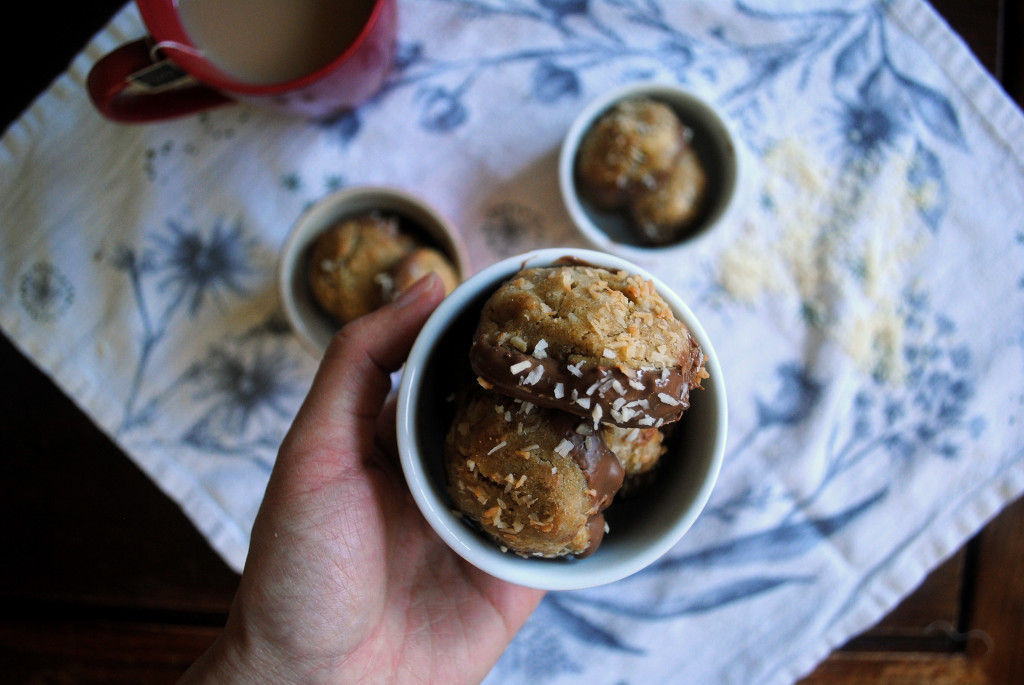 Snowflake Cookies Choc Coconut