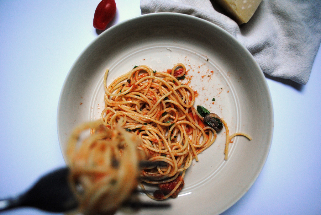 Tomato Sauce Eating