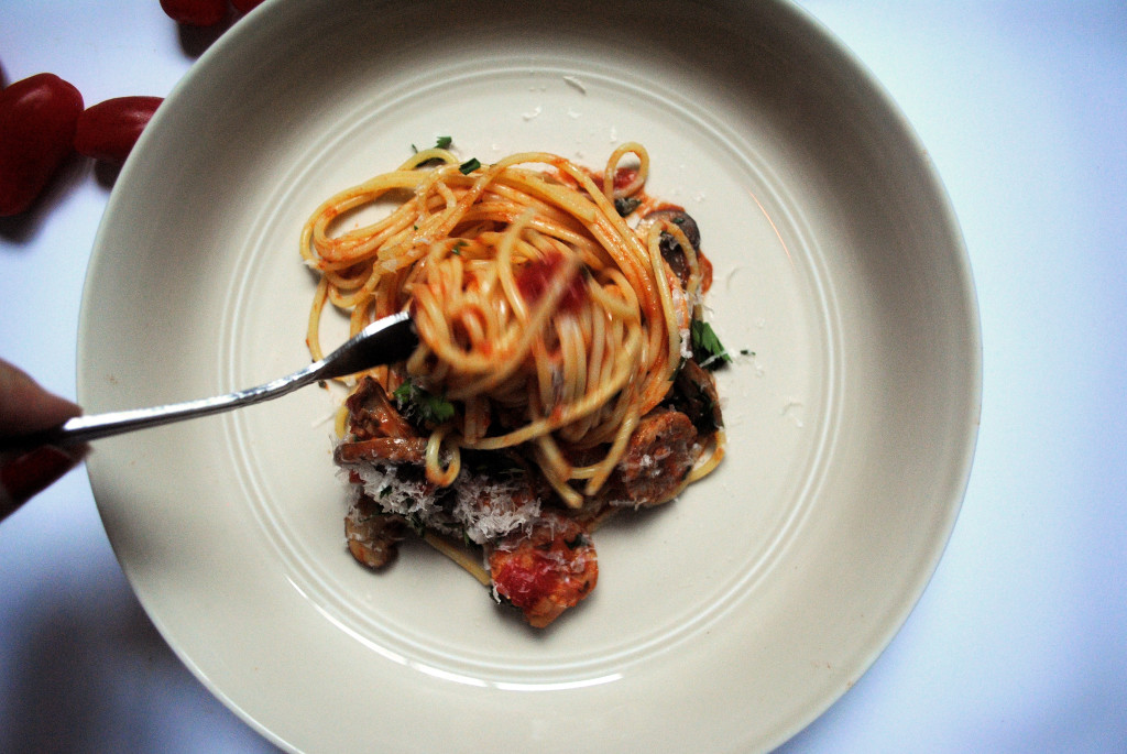 Tomato Sauce Pasta Swirl