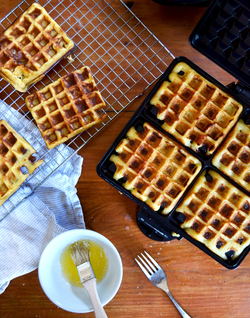 crispy orange waffles