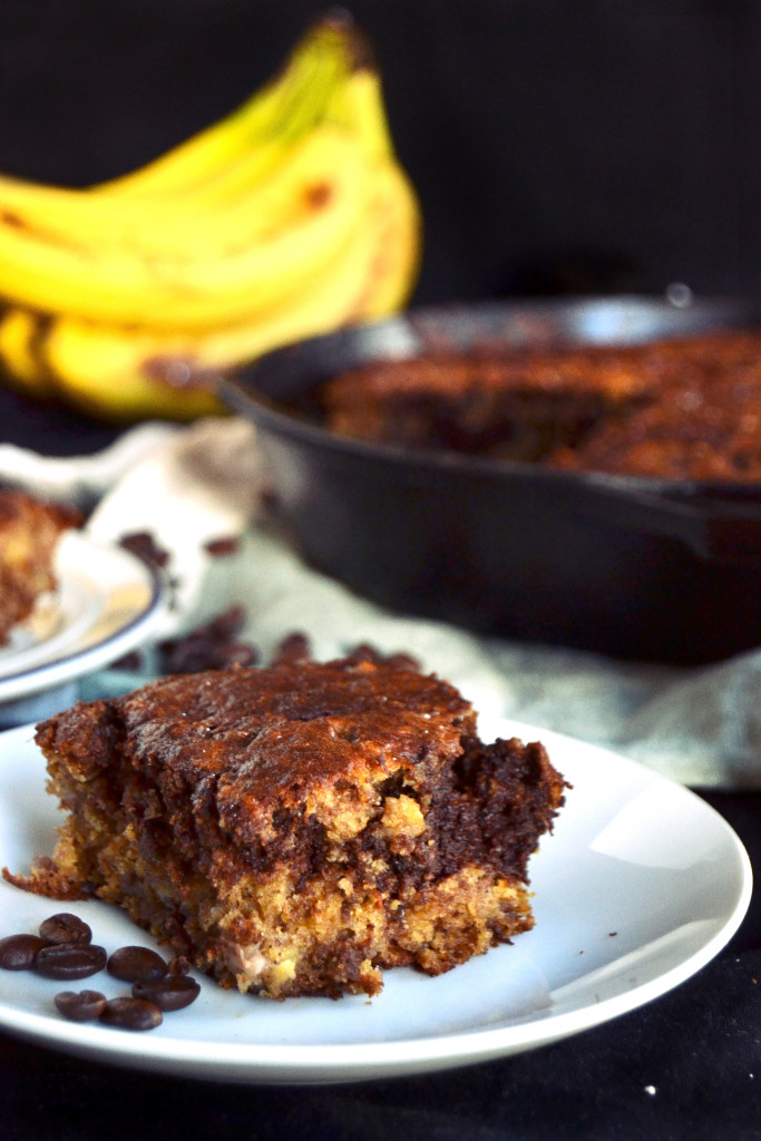 skillet espresso chocolate banana bread