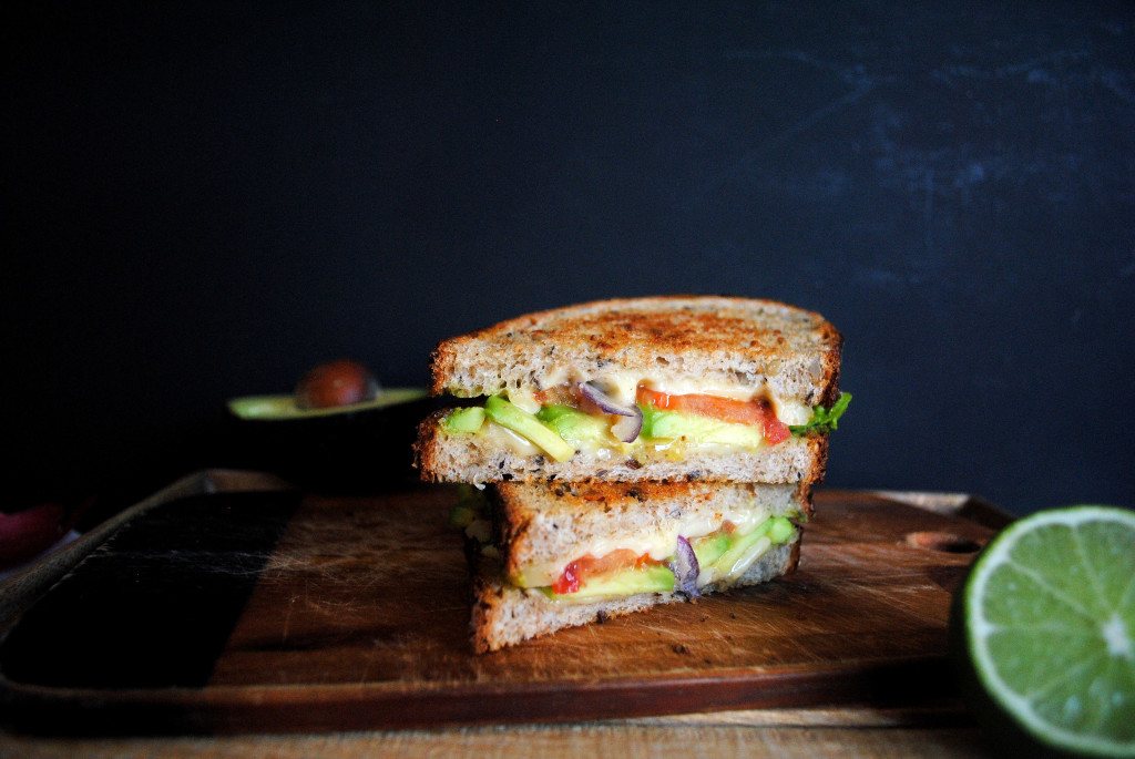 Guac Grilled Cheese Board