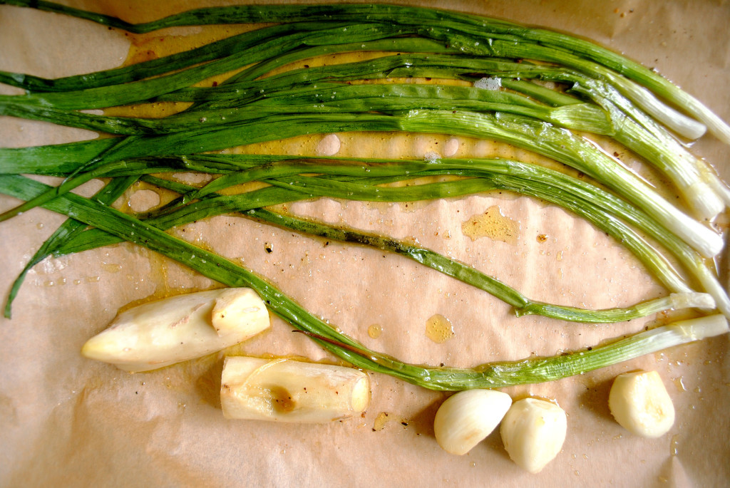 Roasted Scallions Ginger Garlic