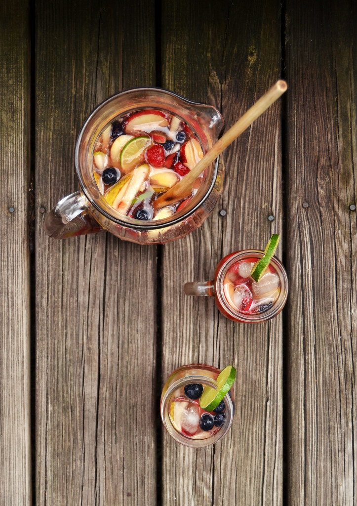 fruity rose sangria