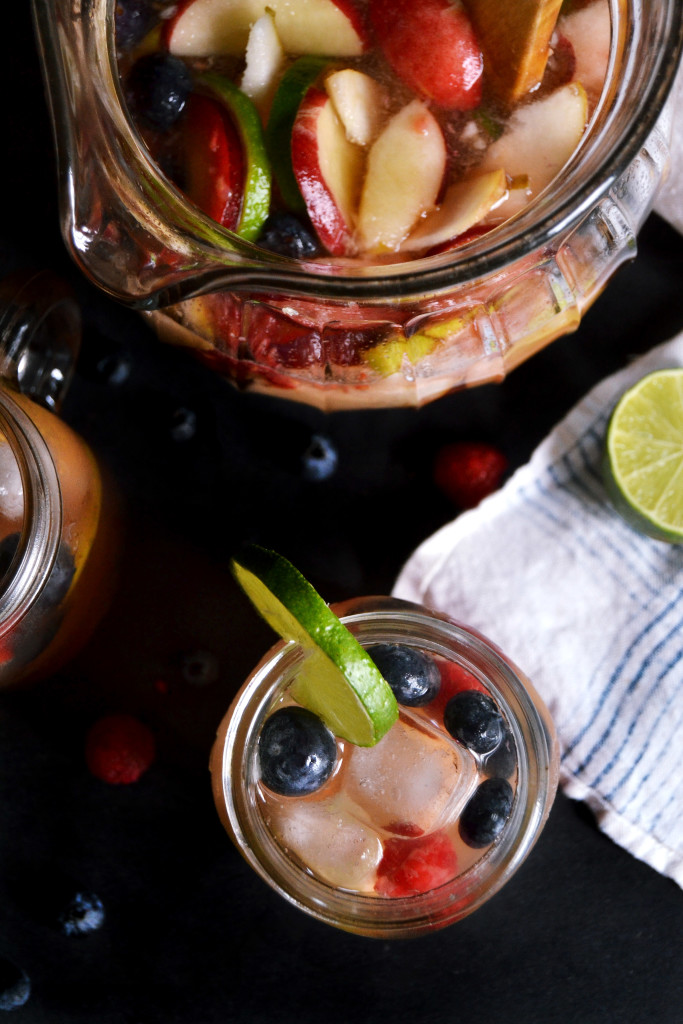 summer fruit sangria