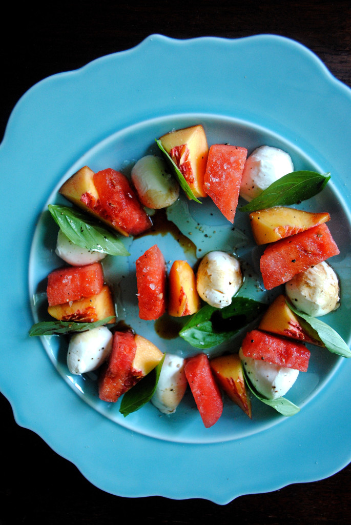 Peach Caprese Dressed