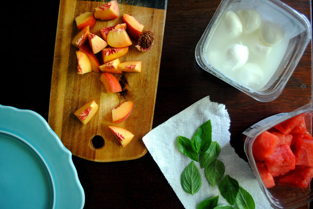 Peach Caprese Ingredients