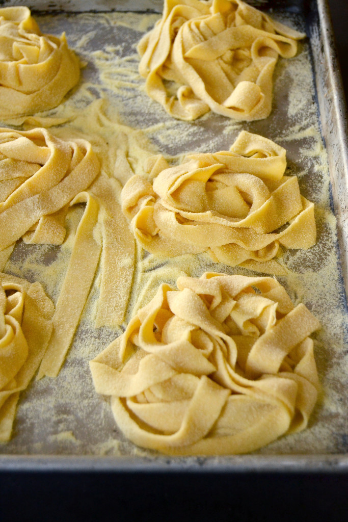 homemade tagliatelle