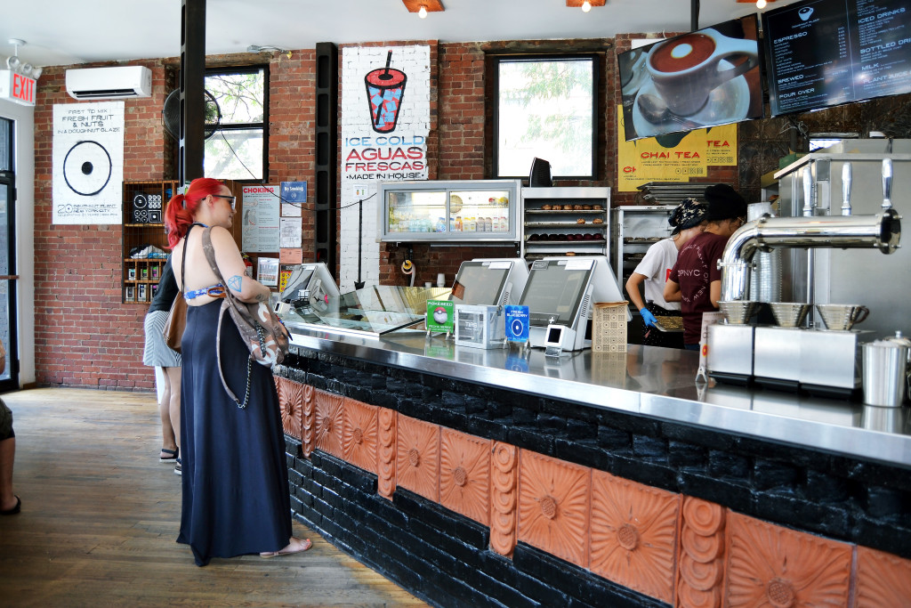 Doughnut plant counter