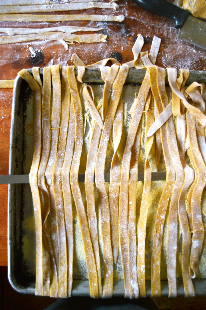 Drying Fresh Carrot Pasta