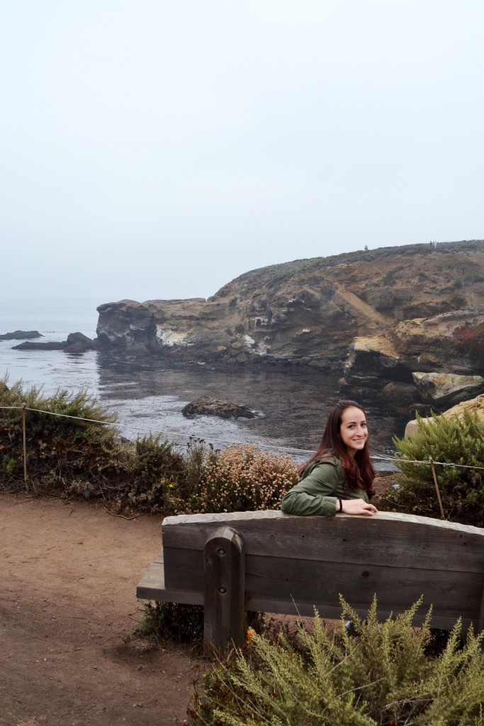 Leili on a bench