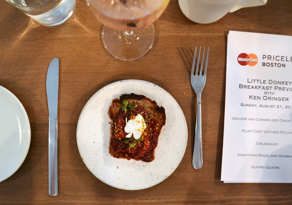 Rye Toast with Plum Jam