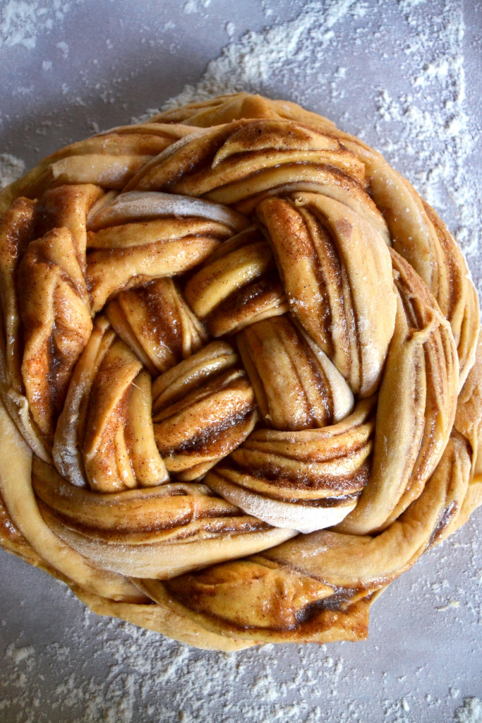 Shaped Sweet Potato Challah Braid