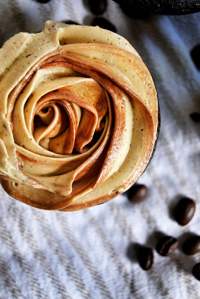 Coffee buttercream close-up