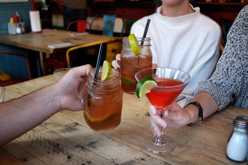 Cocktails at Blue Smokehouse BBQ Oxford UK