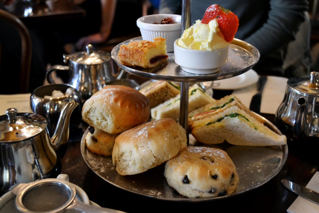 Afternoon tea scones at Grand Cafe Oxford UK